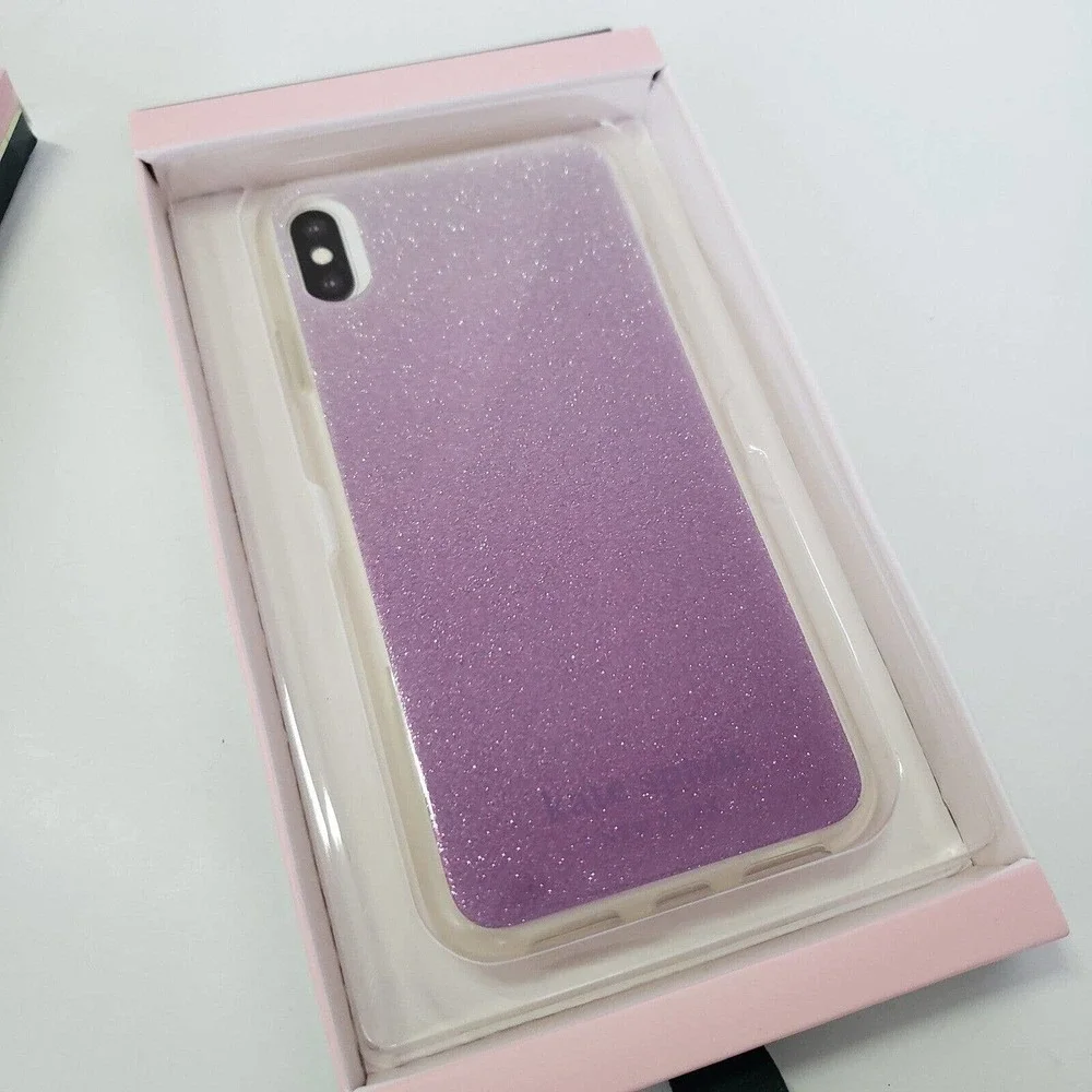 Kate Spade New York Phone Case For iPhone XS MAX Purple‎ Glitter Ombre New